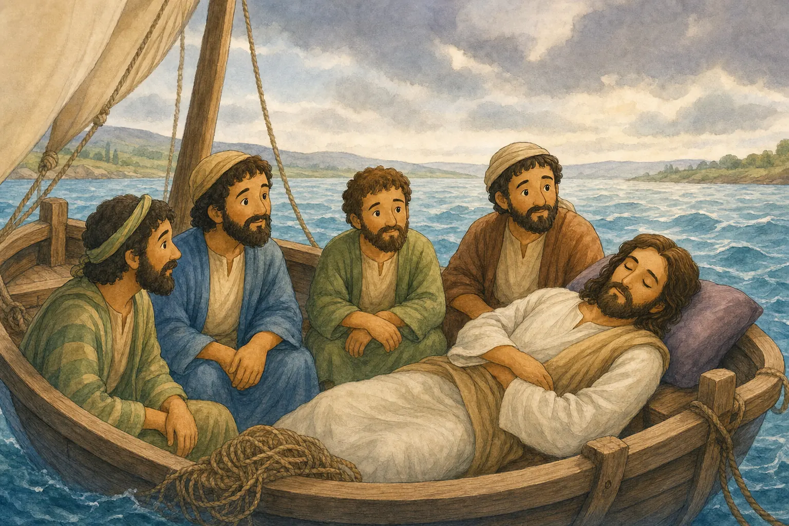 Jesus Acalma a Tempestade